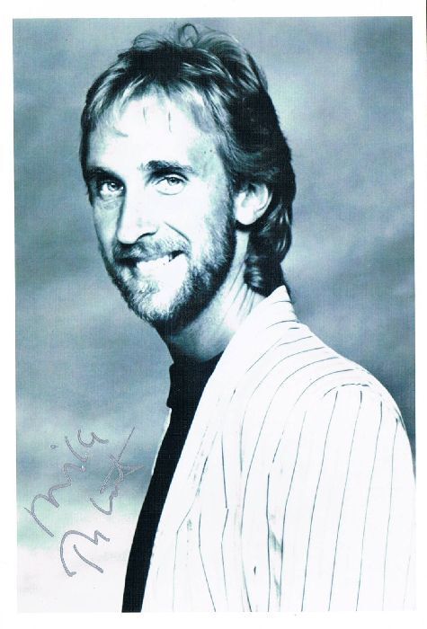 Mike Rutherford 1950- genuine autograph signed 4x6