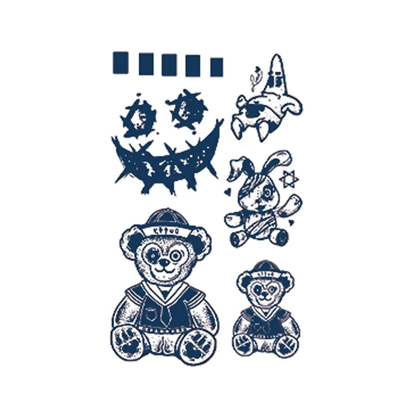 GHHF51-200 herbal juice tattoo stickers semi-permanent lasting men and women tattoo waterproof sweat plant juice tattoo stickers