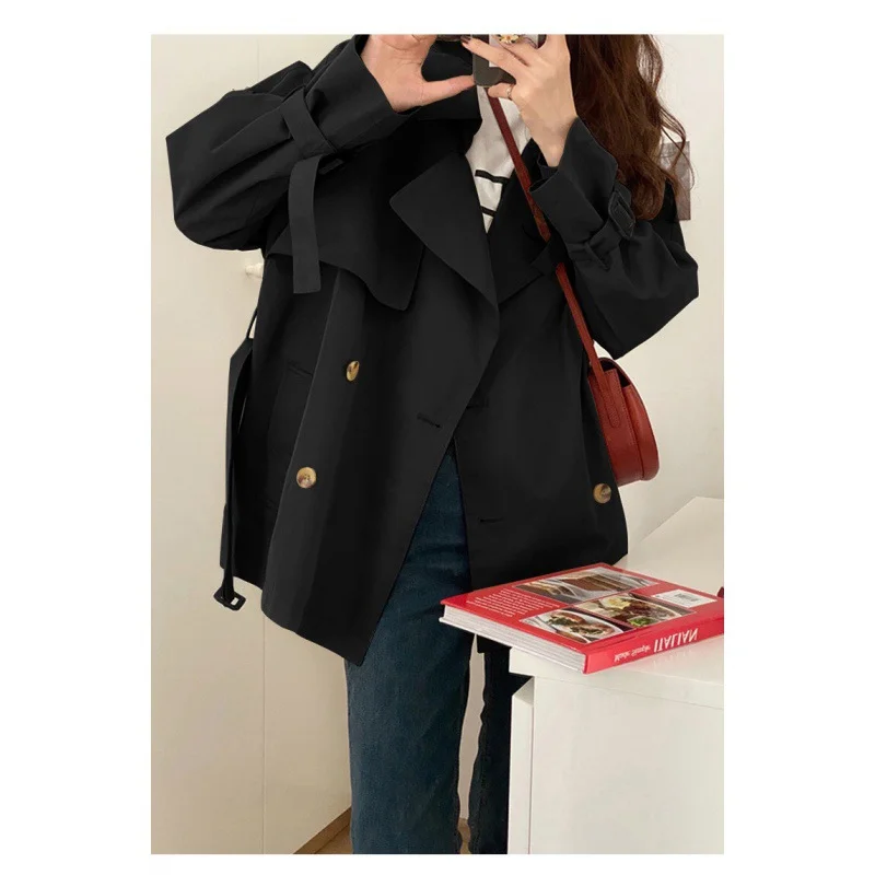 Uveng Uveng Wind Coat Women's Spring And Autumn Small 2025 New Thin Korean Version Of Loose Kiqi Popular Coat