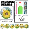 6PCS Sonnenblumenzwerg - 5d DIY Basteluntersetzer