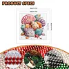 Seashell Posy Glass Bead Partial 11CT DIY Stamped Cross Stitch Kits for Beginners Adults Home Decor Cross Stitch Art and Crafts Kits 14.04x14.04in tapestrymarket