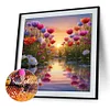 Mehrfarbige Blumen - runder Bohrer Diamond Painting - 30*30cm