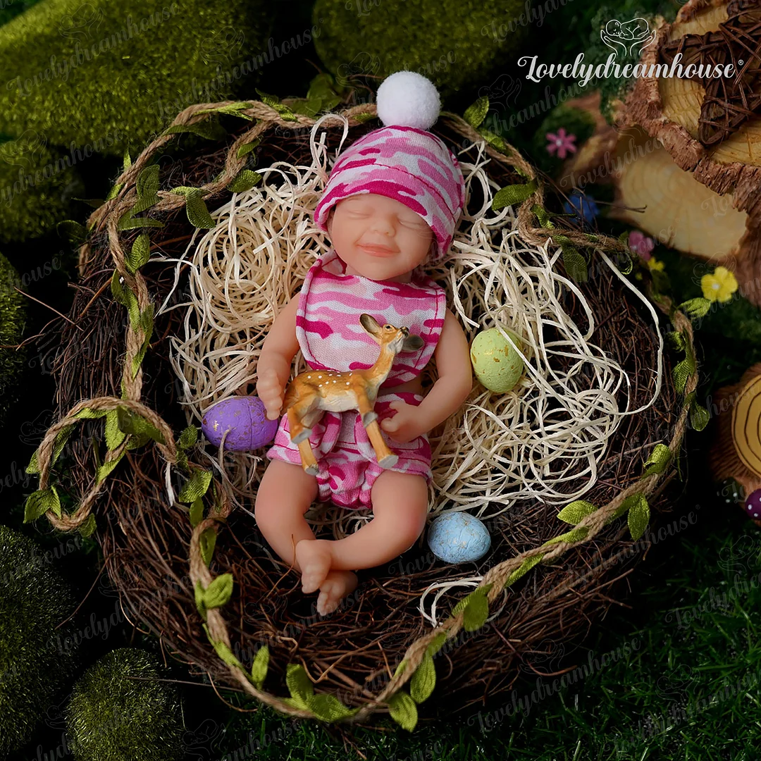 Mini Reborns 6'' Anna  Full Silicone Body Doll Baby Girl -Creativegiftss® - [product_tag] RSAJ-Creativegiftss®