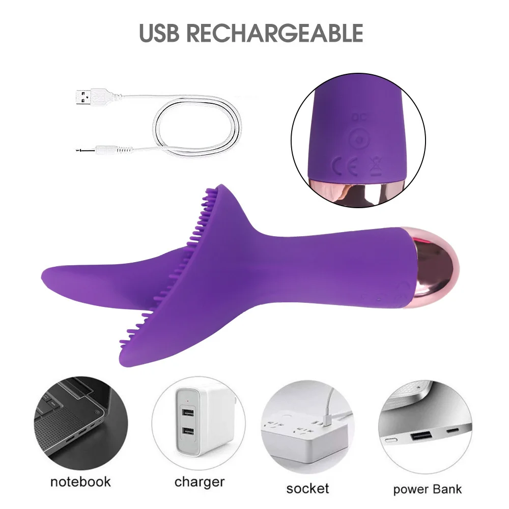 Adult Products Wholesale Female Masturbation Massage Vibration Av Stick Tongue Vibrator