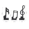 Lovely Musical Note 3PCS Set Home Studio Store Table Decor Prop