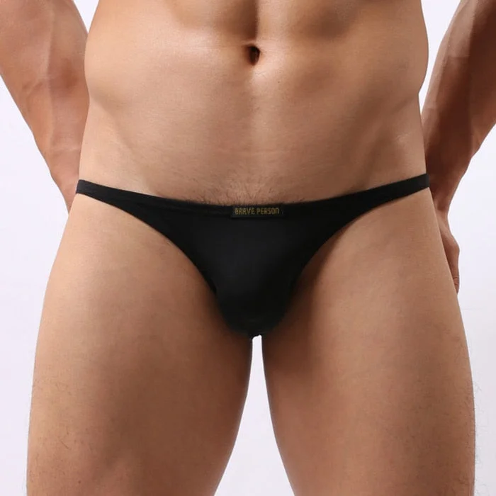 Aonga   Underwear Men Male  Briefs Cotton Fabric Hollow Design Men Underwear Briefs Men Underpants B1159
