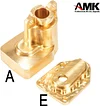 AMK UTB18 Brass Counter Weight Axle Housing for Axial RC Crawler 1/18 UTB18 Capra Unlimited Trail Buggy RTR Upgrade Part (Front Axle 3in1)
