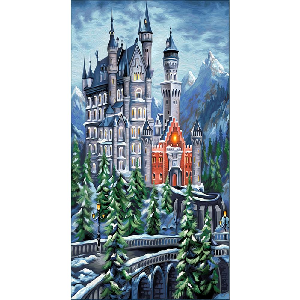 

45x85cm - Round Drill Diamond Painting - Circle Castle (Big Size), 501 Original