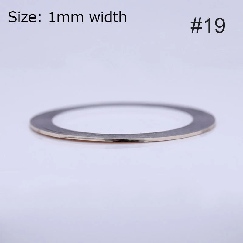 1mm 2mm 6mm Matte Glitter Nail Striping Tape Line Rainbow Multi Color Styling Tool Sticker Decal  DIY Decoration-Nail Inspo