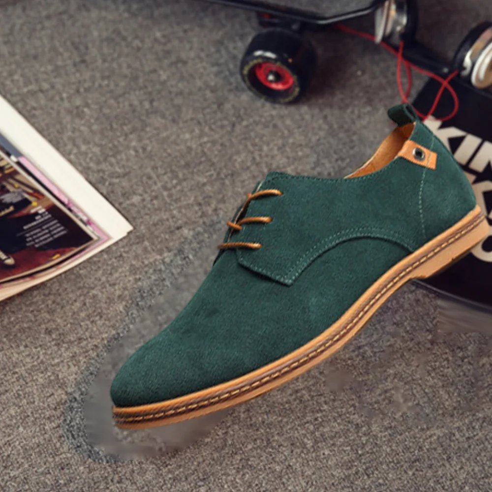 Smiledeer  2023 Spring Men's Casual Shoes Leather Shoes