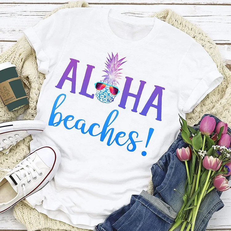 Alcohol pineapple summer life T-shirt Tee - 01664-Annaletters