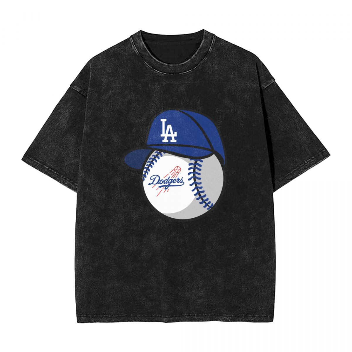 Los Angeles Dodgers Washed Oversized Vintage Men's T-Shirt