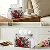 Diamond Painting Red Rose Hummingbird PU Leather Tissue Box for Napkin Holder