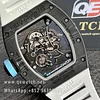 Richard Mille RM055 yas Marina circuit Carbon White rubber strap Super Clone