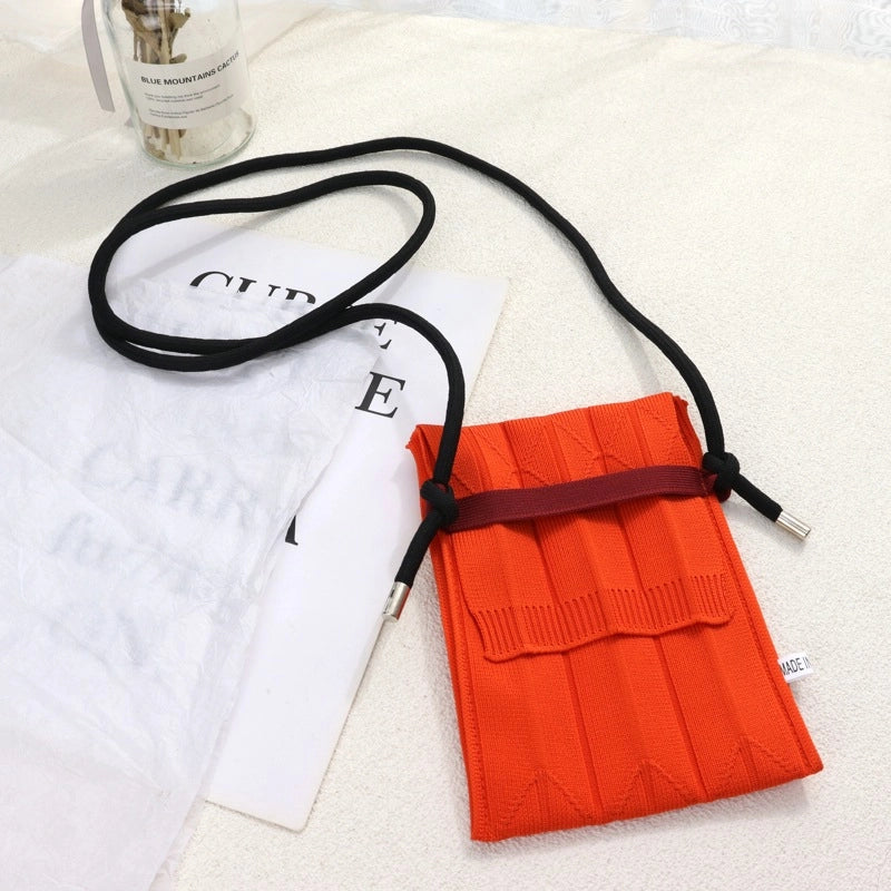 Women’s Small Polyester Solid Color Streetwear Square Flip Cover Shoulder Bag