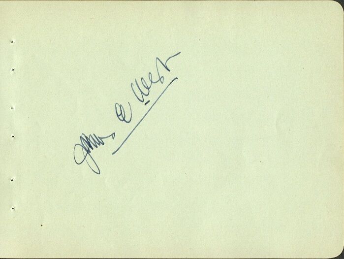 Vintage J??? W. WEST Autograph - 1938