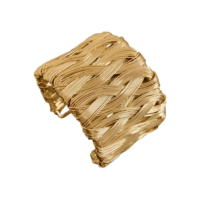 Retro Vintage Round Alloy Electroplating Bangles