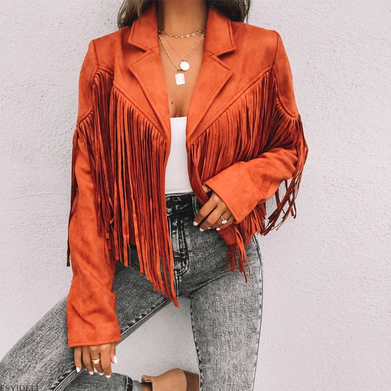 Vintage Western Fringed Lapel Jacket
