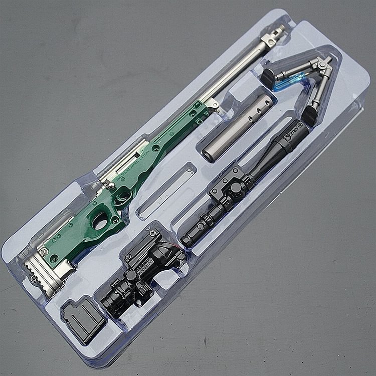 Mini Alloy AWM Sniper Gun Model Toy PUBG CSGO Battlefield Game Gun Toy Models Metal Gun Models Toy