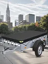 214x122cm Oxford Travel Trailer RV Cover Waterproof Trailer Flat Tarpaulin Cover
