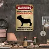 La propri&eacute;t&eacute; est prot&eacute;g&eacute;e par un bouledogue fran&ccedil;ais - Panneaux en &eacute;tain m&eacute;tallique(20*30cm/30*40cm)