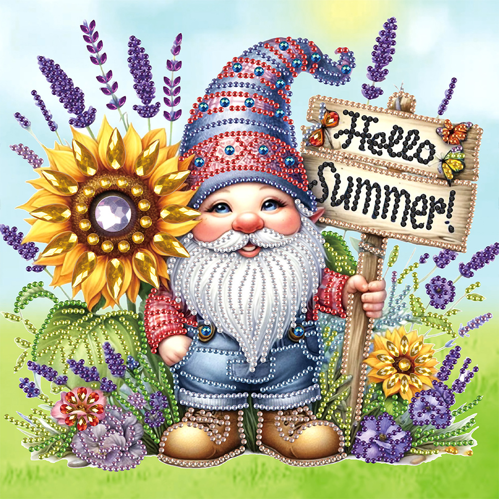 Summer Goblin 30*30cm(canvas) special shaped drill diamond painting