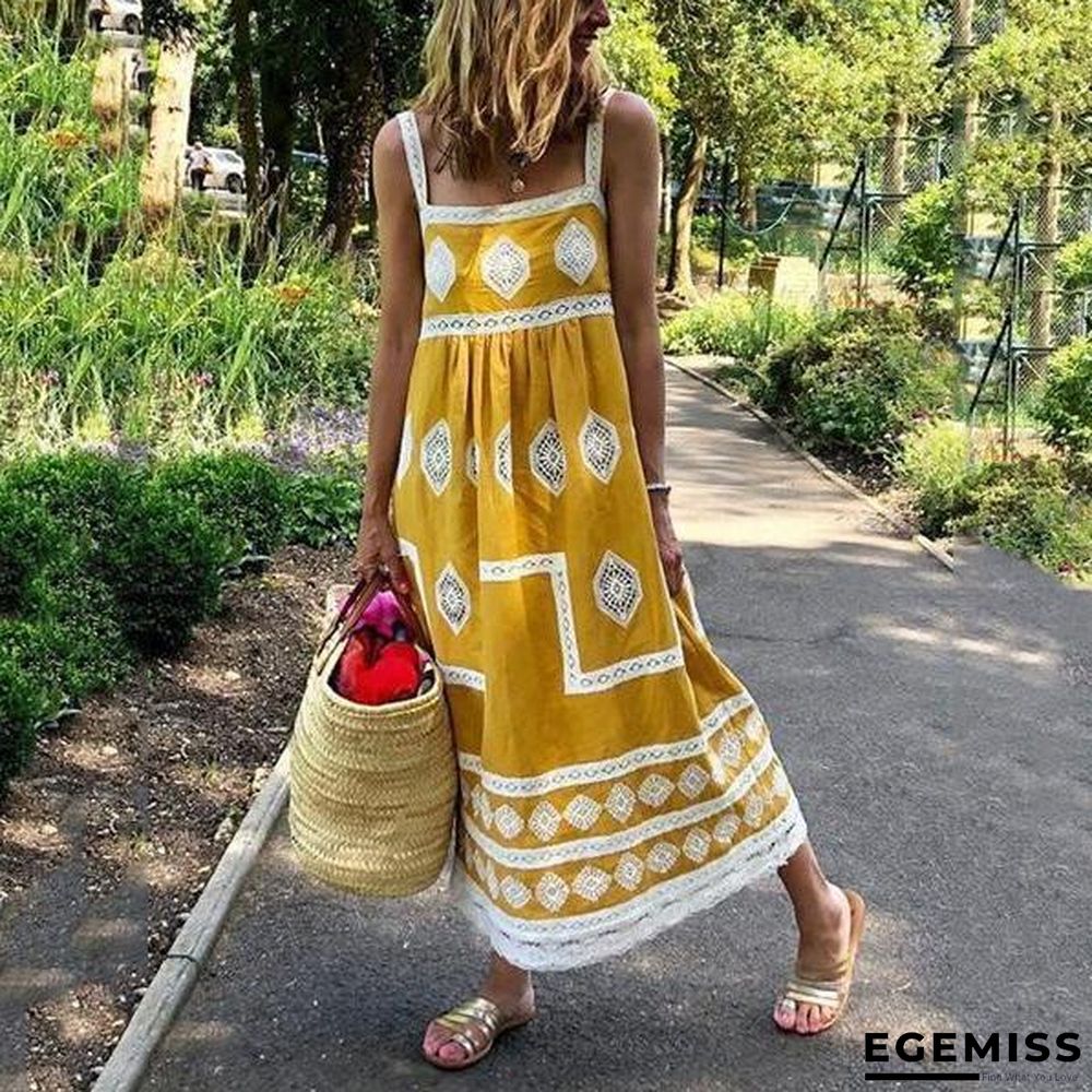 Bohemian Loose Casual Large Size Dress | EGEMISS