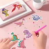 38 PCS DIY Diamond Painting Sticker Gem Sticker Crafts Kits (Dinosaur Bee Turtle)