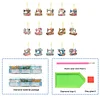 15Pcs Elf Girl DIY Double Sided Diamond Painting Keychain Kits for Beginners