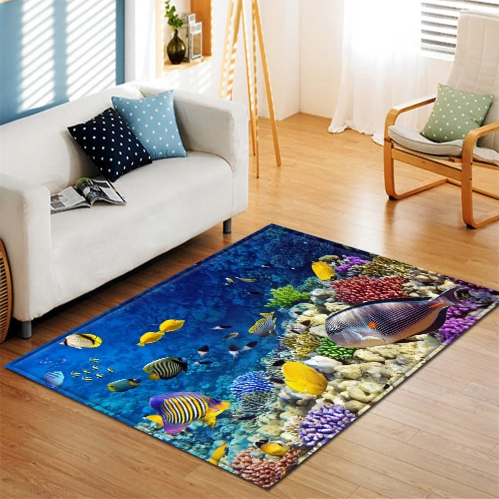 Living Room Carpet Kids Room Decoration Rug Home 3D Children Anti-Slip Large Carpet Hallway Floor Bedroom Bedside Mat