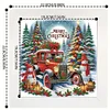 5D DIY Partial Special Shaped Drill Diamond Painting Christmas Car 22.8x22.8cm