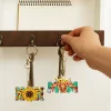 6pcs DIY Diamond Painting Keychain | MOM (Single Side)