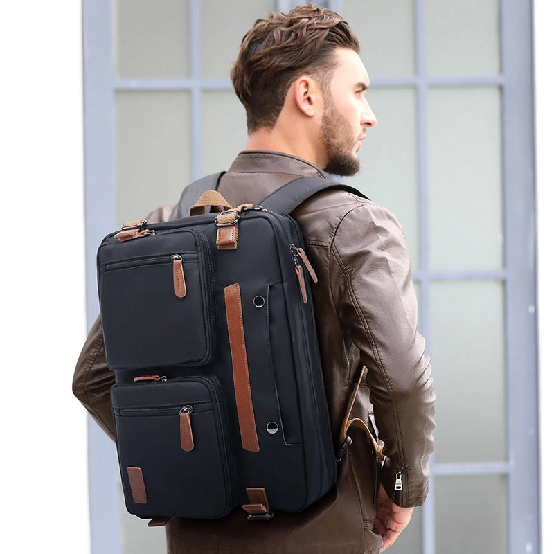 Waterproof Solid Color Casual Daily Shopping Laptop Backpack