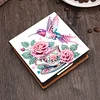 5D DIY PU Diamond Art Note Box with 160 Sheets Paper Memo Pad Holder (Flower)
