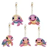 5Pcs DIY Diamond Painting Turtle Keychain