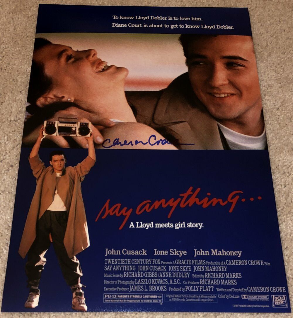 CAMERON CROWE SIGNED AUTOGRAPH SAY ANYTHING 12x18 Photo Poster painting w/EXACT PROOF