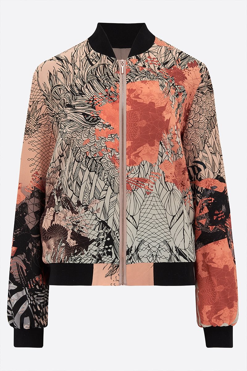 Sunrise Silk Bomber Jacket