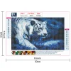 White Tiger | Full Round Diamond Painting Kits
