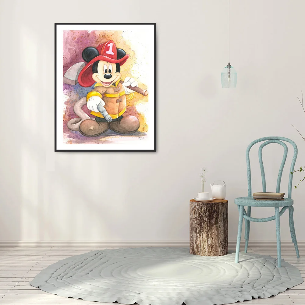 Diamond Painting - Full Round Drill - Cartoon Mouse(30*40cm)