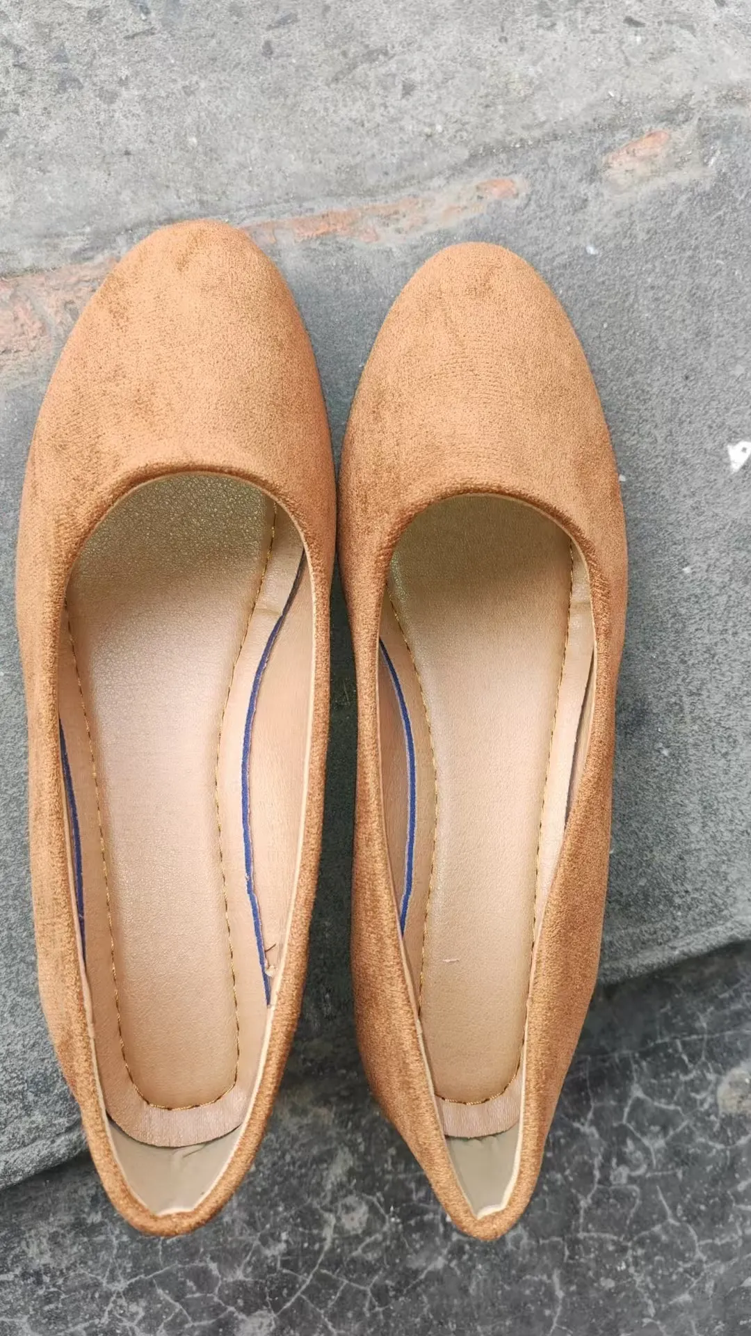 Breakj Breakj New Women's Leisure Single-Shoe Large-Size Round Head Pedaling Slope Single-Shoe Bean Shoes