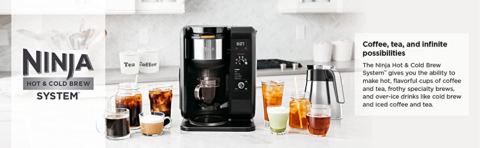 Ninja Hot and Cold Brew system to make Cold brew, teas, and more