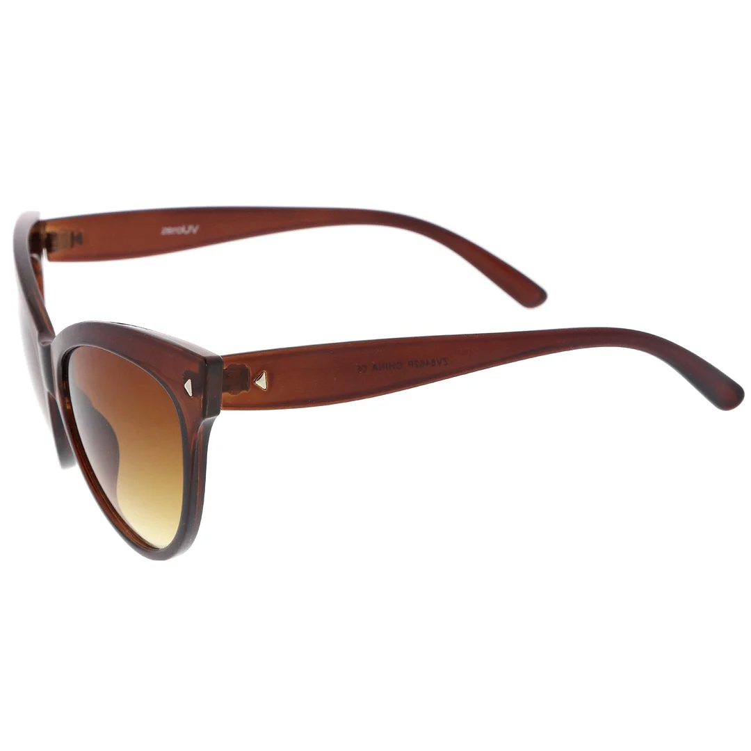 Women's Mod Oversize Horn Rimmed Cat Eye glasses 52mm