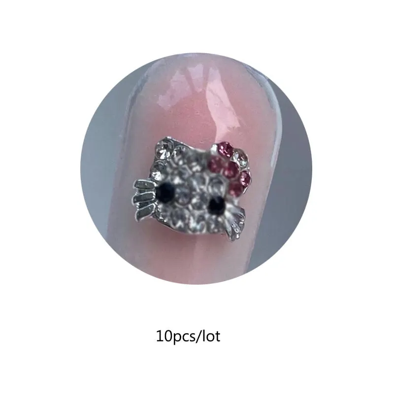 3D Nail Art Rhinestones Charms Crystal Gems Flatback Glass Water Diamond Cool Grils Shiny  Jewelry Nail Decoration Accessories-Nail Inspo