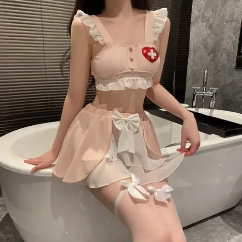 pornhint Pornhint Sexy Lingerie Porno Nurse Uniforms Cosplay Doctor Bra Blouse Skirts Night Dress New
