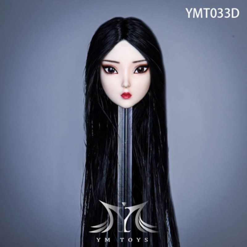 YMTOYS YMT033 1/6 Chinese Style Female Soldier's Head Sculpture Su Er Fit 12inch Plain Body-aliexpress