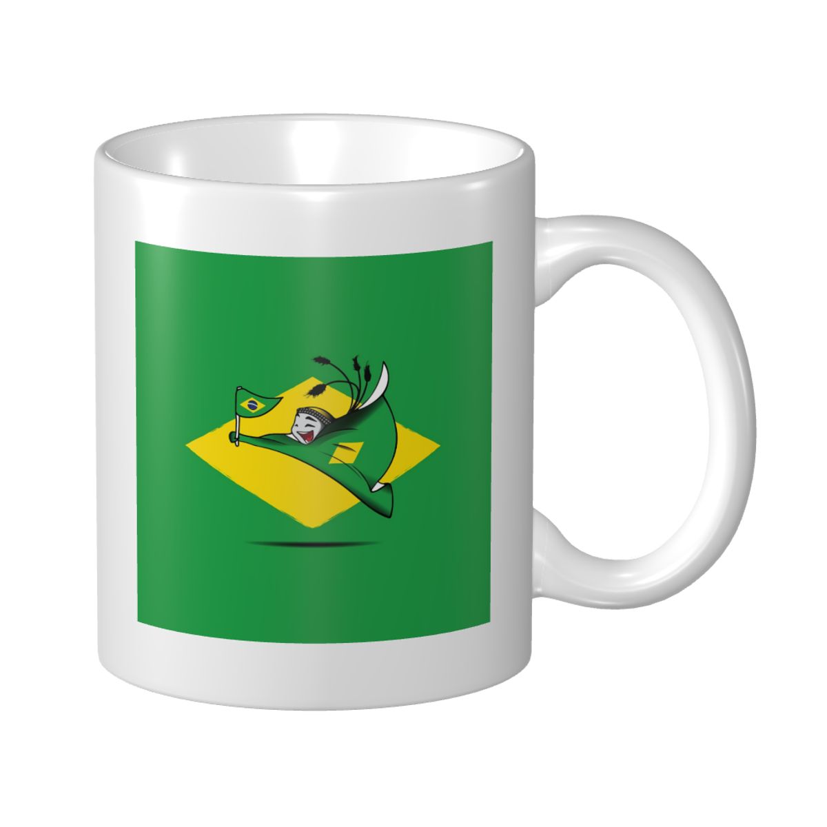 Brazil World Cup 2022 Mascot Ceramic Mug