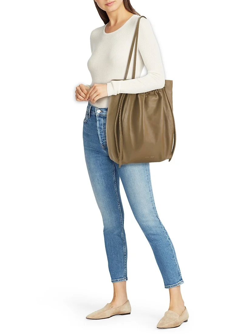 Proenza Schouler Drawstring Leather Tote