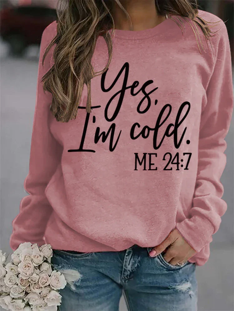 Casual Long Sleeve O-Neck Letter Print Regular Sweatshirt