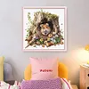 Hamster In Tree Hole-14CT Stamped Cross Stitch 50*50cm/19.69*19.69in tapestrymarket