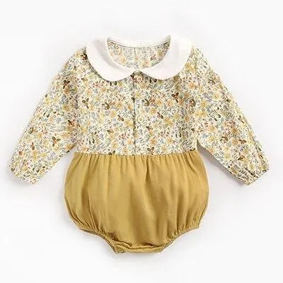 Infants Cowboy Rompers Baby Bodysuit Long Sleeve Cute Pure Color Romper New 2019 Autumn Winter Girls Baby Girl Clothes Jumpsuit